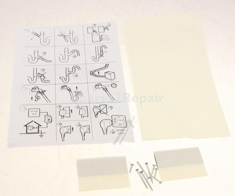 Mounting Parts - C00536318 488000536318 Installation Kit Dw06 [Whirlpool Indesit]