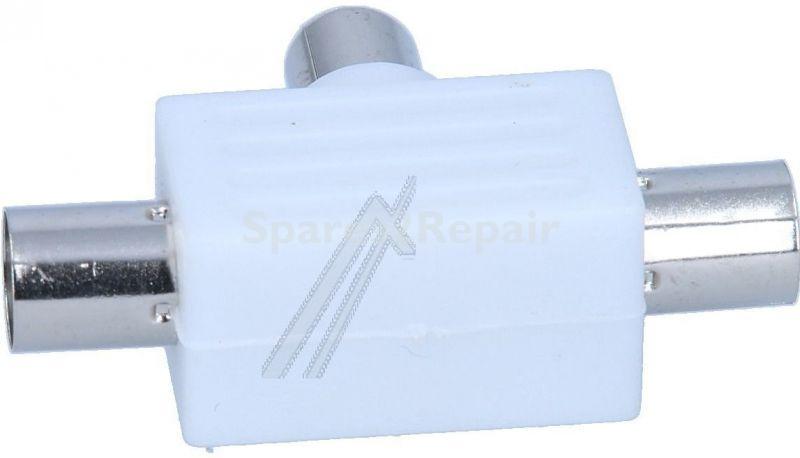 Coax Plug/coax Socket - Coax-splitter - 1xplug - 2xsocket
