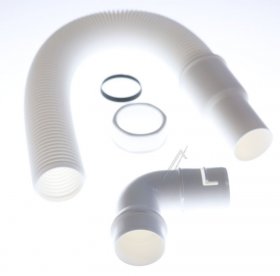 Adjustable Pipe For Siphon - Flexible Drain Hose White 40x40-50mm