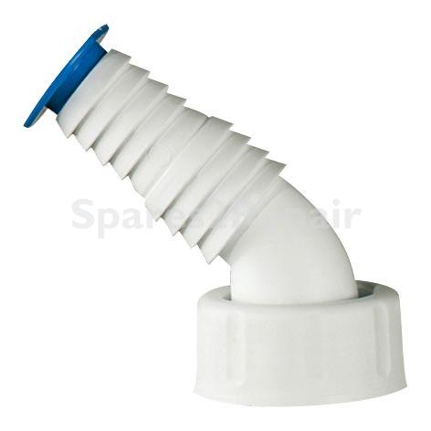 Haas Tube Spout - Kombi-gerÄteanschlusstÜlle 45° 3-4" Auf 1" Ig Weiss Mit Stopfen - 2912