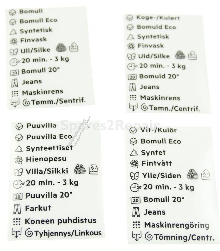 Panel - 140065763025 Programme Plate Knob Adhesive [Electrolux Aeg]