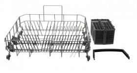 Dish Basket - 20006942 Lower Crockery Basket Silver 4 Flip Tines Cutlery Basket (11057829) For Single Parts See Sn636x03ie-41 (page 6 Explode [Bosch Siemens]