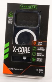 Striker Leather Bag Gsm - 80927 Striker X-core D3o Xtreme Impact Mag Case Pro Transparent Apple Iphone 17 Pro