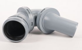 Haas Bent Hose - 5063 Oha-multi-bend Transition Piece From Spigot End To Socket 90° To 180° Dn 50-40