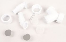 Haas Tube Spout - 2913 Pp Double Hose Nozzle "save" 3-4" And 1" With Backflow Preventer For Sink Siphon White