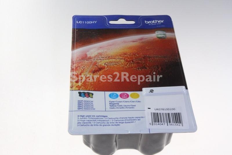 Brother Cartridge - Lc1100hyrbwbpdr Ink Cartridge Multipack Cmy 3x7 5ml