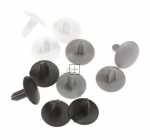 Square Plug - C00324951 481010600779 Stopper Kit 4xgw + 4x Grey(mg) + 4x Black [Whirlpool Indesit]