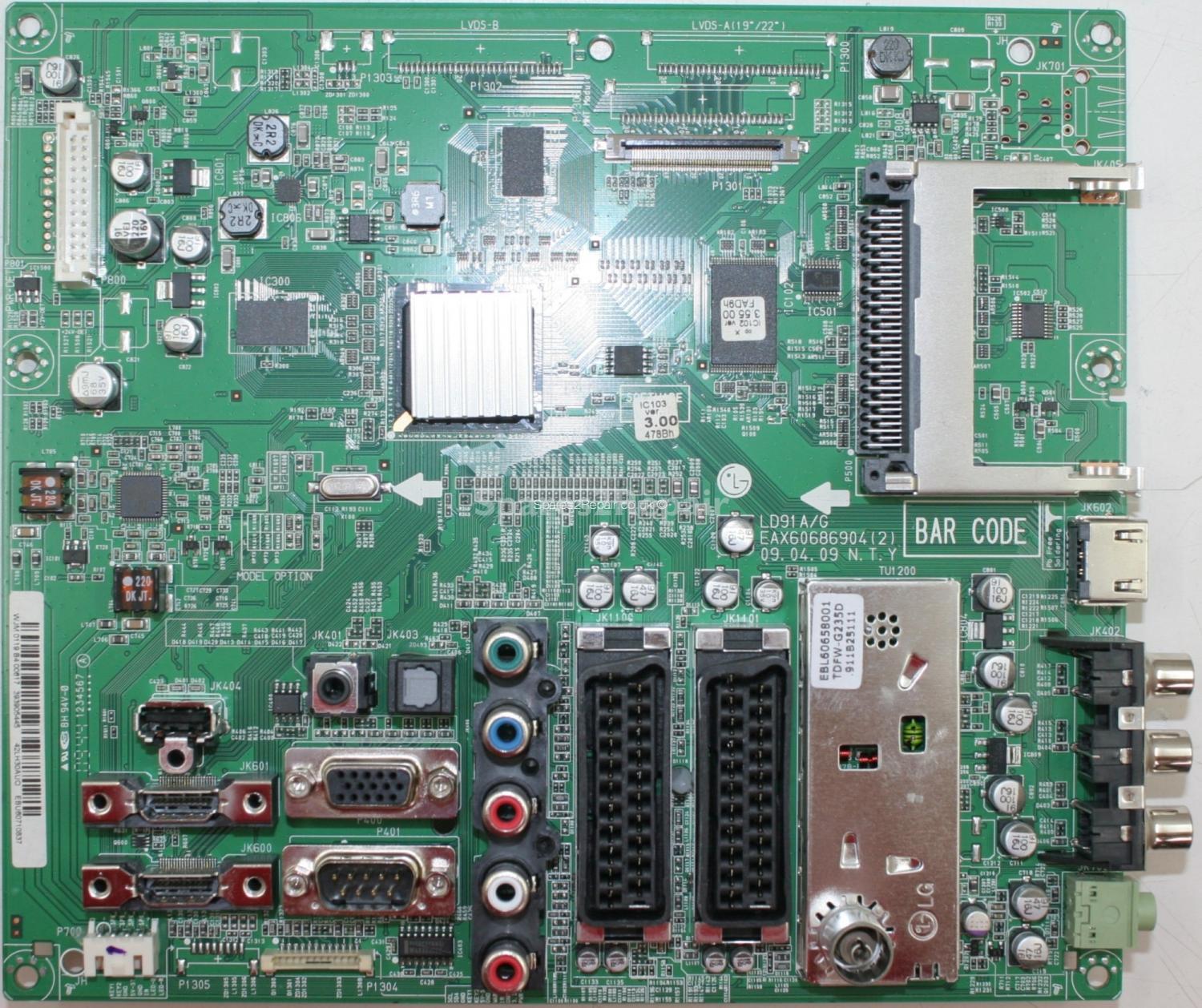 LG 42LH3000 - Main AV - EAX60686904(2) - EBU60710837 - 42LH30AUO - LD91A/G