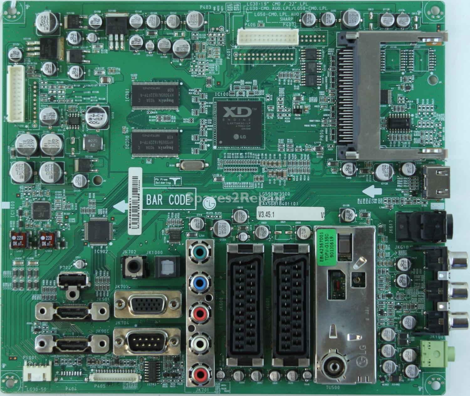 LG 32LG3000 - Main AV - EBU43398311 - EAX56818401 (0)