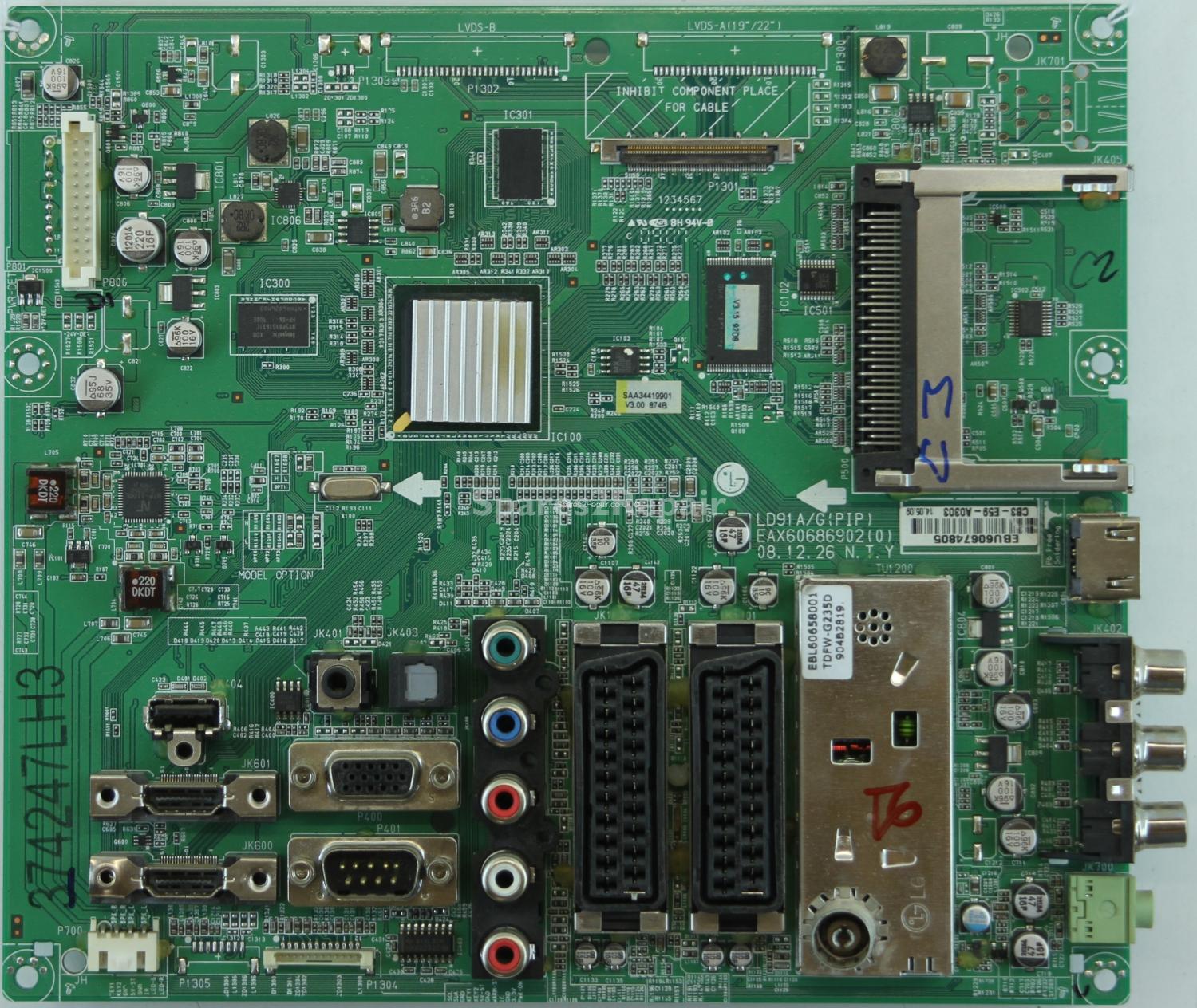 LG 42LH3000 - Main AV - EBU60674805 - EAX60686902(0) - LD91A/G(PIP)