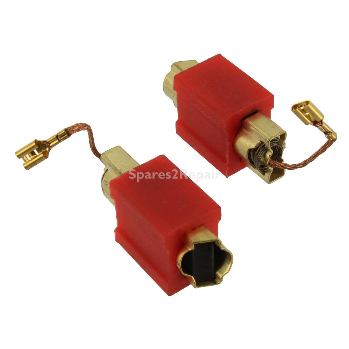 Compatible for Miele Motor 'Rubber Holder Type' Carbon Brushes (24mm x 15mm x 5mm, Pack of 2)