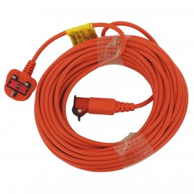 Compatible for Flymo Lawnmower and Garden Appliance Multi-Model Fitting 20m Lead Power Cable & 3-Pin UK Mains Plug
