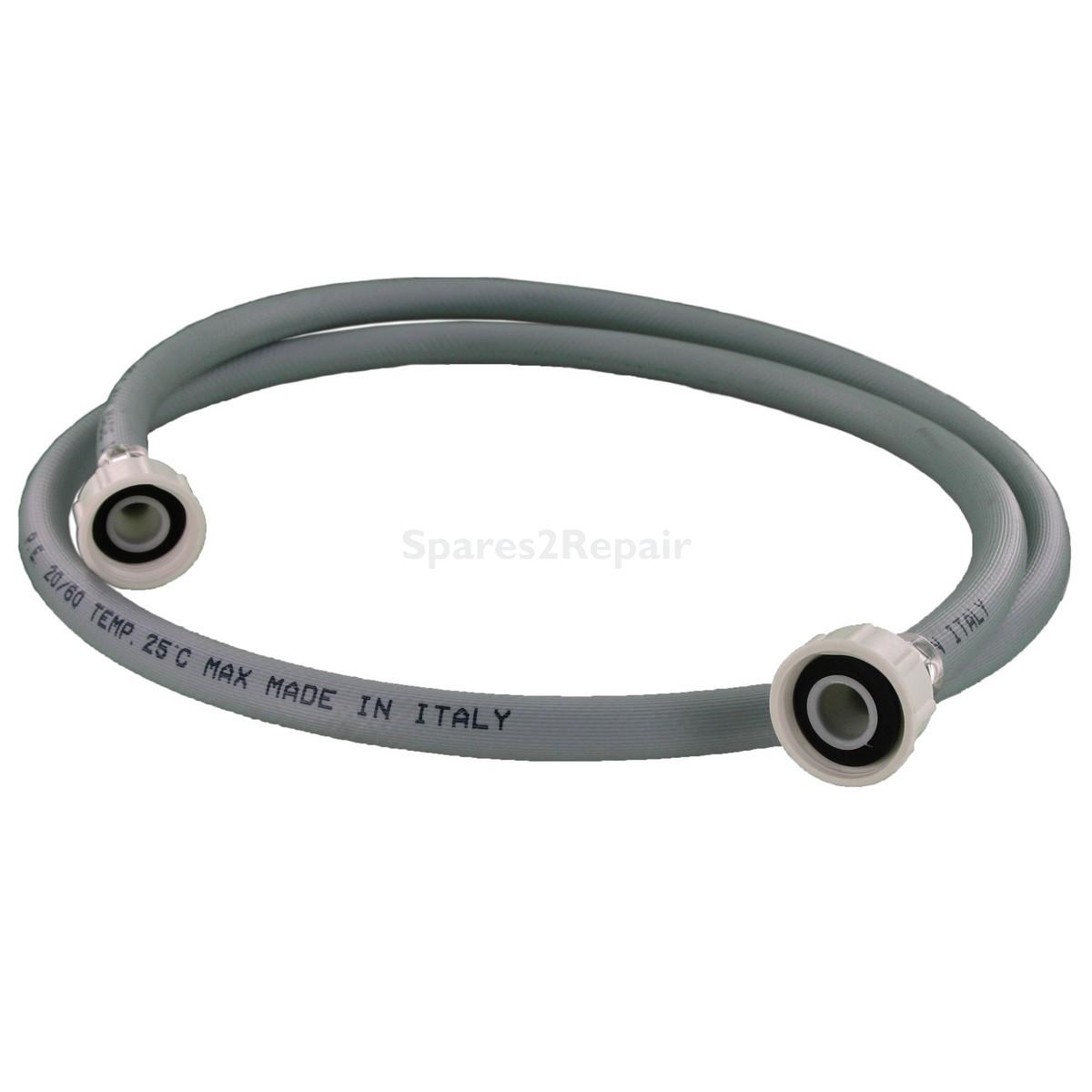 Universal Grey Inlet Hose with Straight Ends (1.5m)