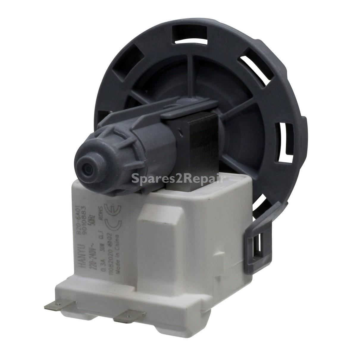 Universal Drain Outlet Pump Base with Fitted TOC (Bayonet Fixing, 2 Separate, Bottom Positioned Rear Facing Terminals, 220V-240V, 50Hz)