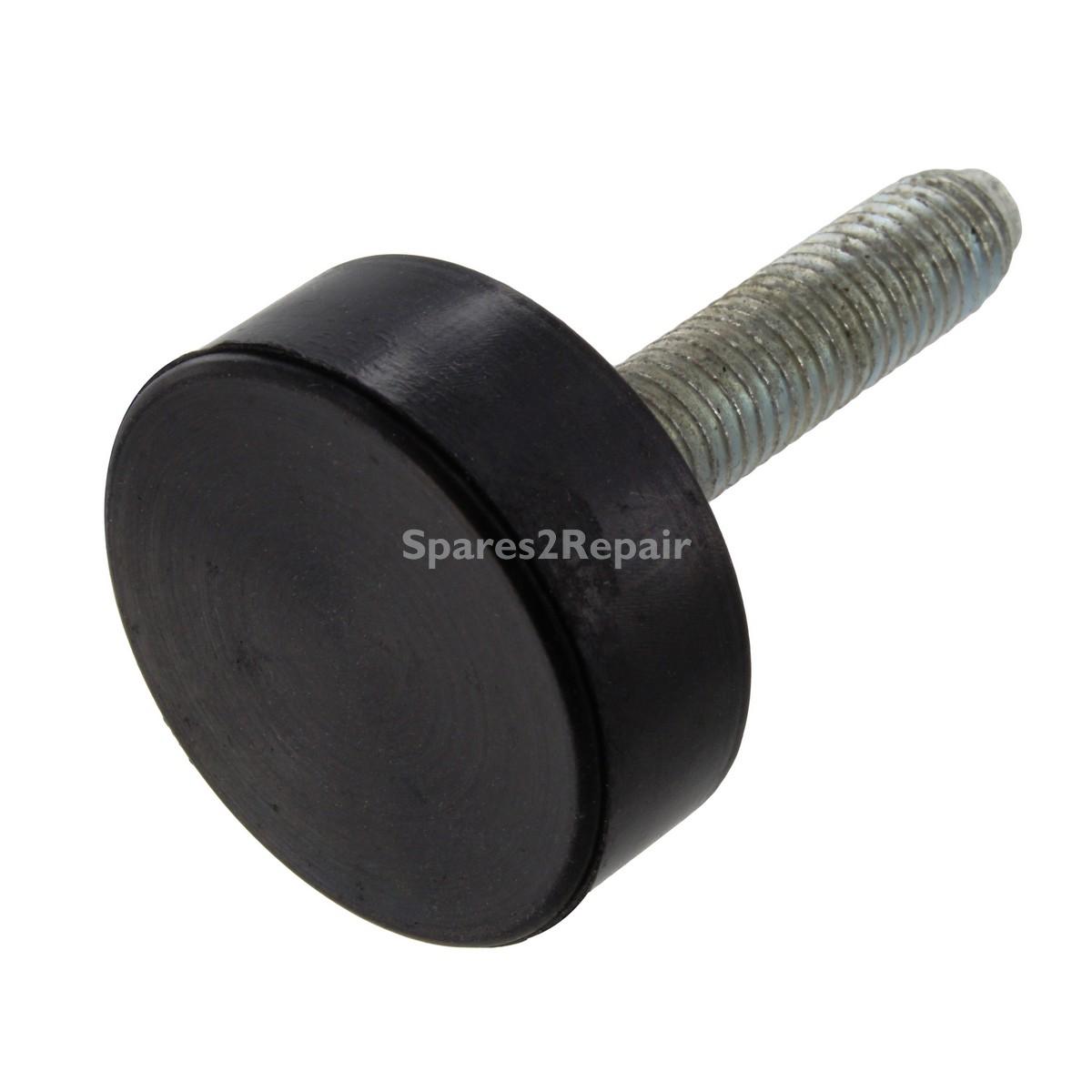 Universal Appliance 8mm Thread Rubber Castor Levelling Foot (Pack of 1)
