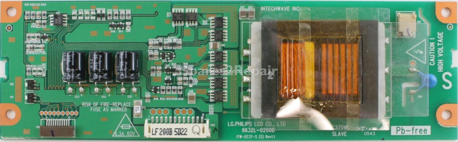 Philips 37PF5520D/10 - Inverter - 6632L-0200B - ITW-EE37-S (S) - Rev 1.1 - LC370WX1 - SLAVE