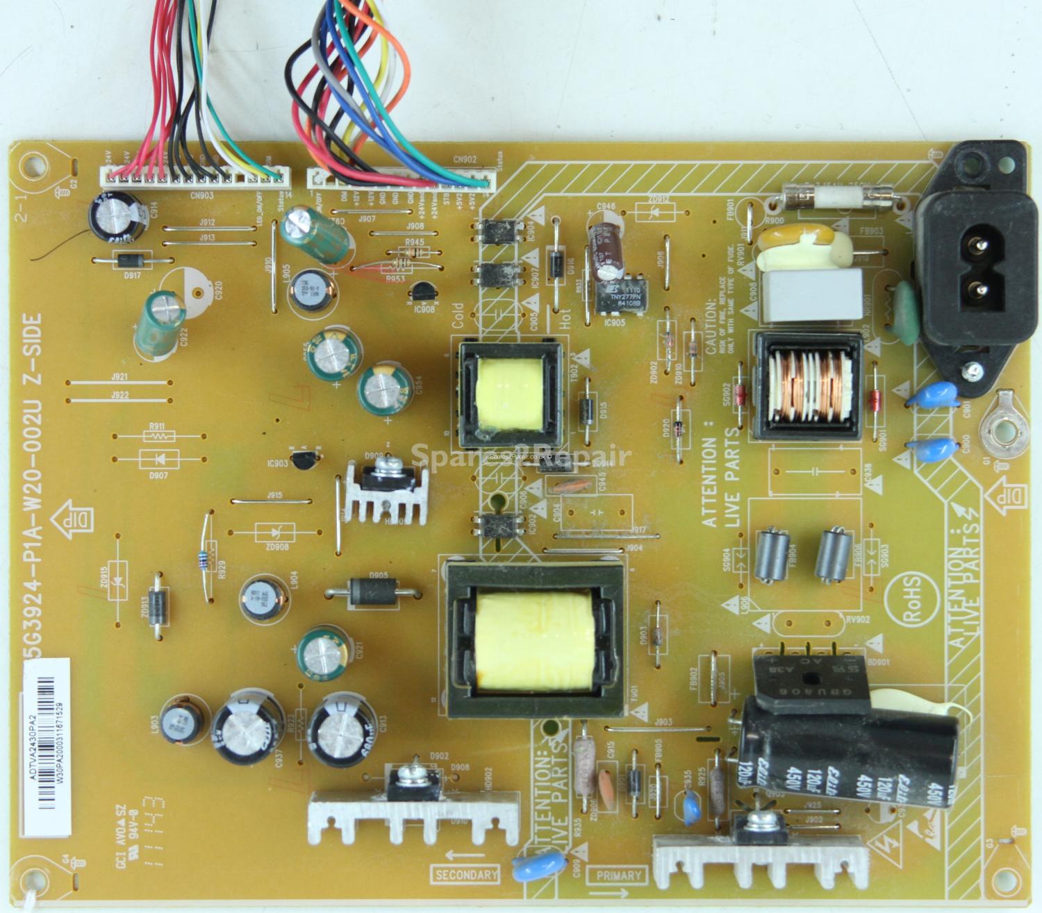 Philips 26HFL3232D - Power Supply - 715G3924-P1A-W20-002U - ADTVA2430PA2