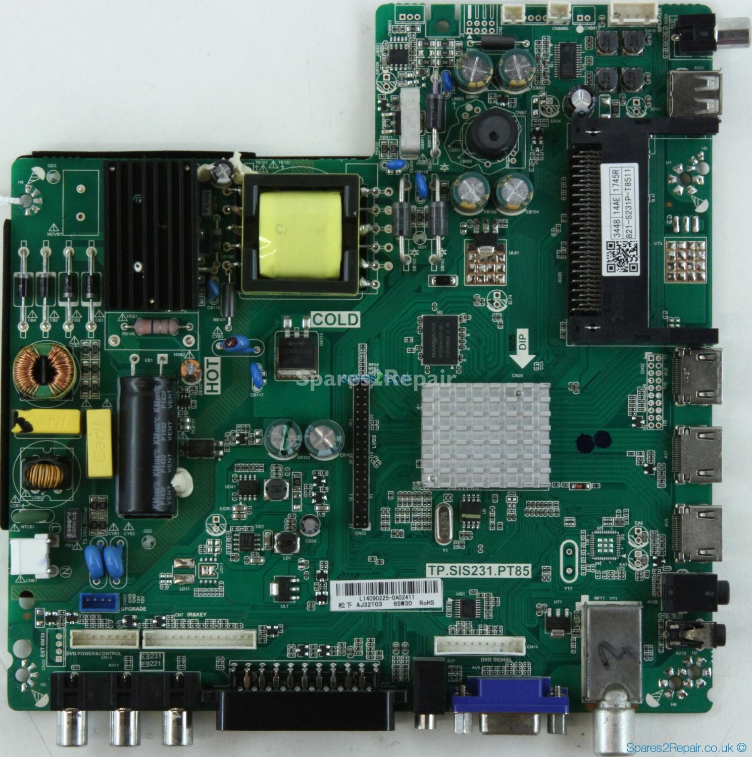 Proscan PLED3274-UK - Main AV - TP.SIS231.PT85 - L14090225 - AJ32T03 - 821-S231P-T8511