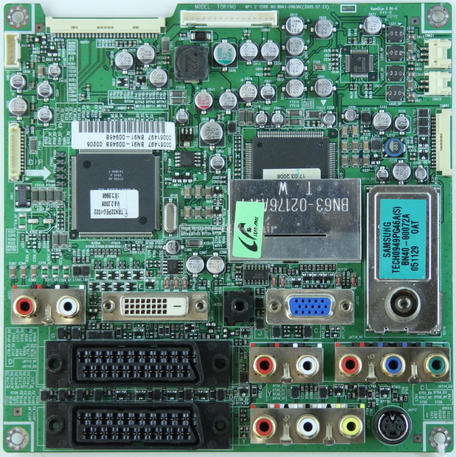 Samsung LE32T61B - Main AV - BN91-00946B - BN41-00636C - MP1.2