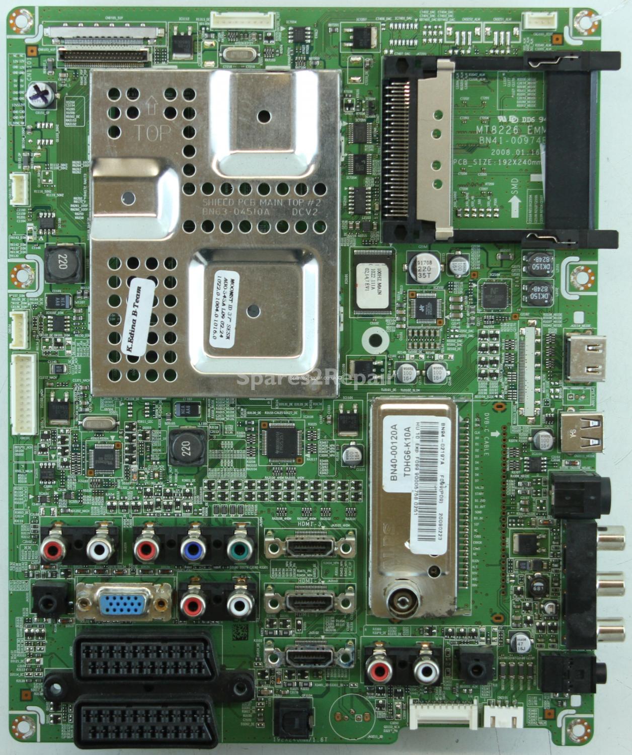 Samsung LE37A686M1F - Main AV - BN94-02197A - BN41-00974B - MT8226_EMMA
